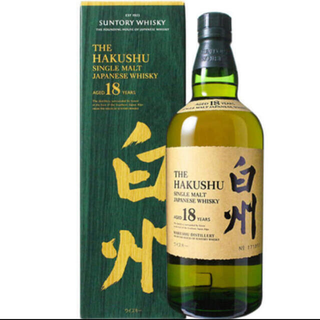 本物の サントリー - サントリー シングルモルト 白州18年 ウイスキー