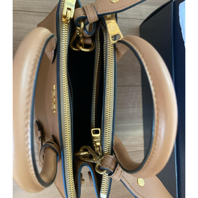 PRADA サフィアーノ 2wayショルダー バッグ ブラウン