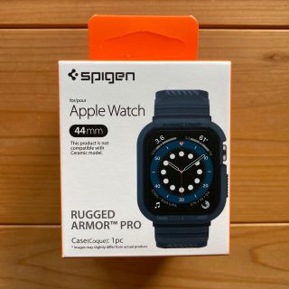 シュピゲン(Spigen)のspigen Apple Watch ケース 44mm  チャコールグレー(モバイルケース/カバー)