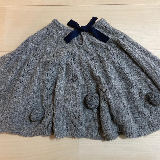 Fusen-Usagi(フーセンウサギ)の美品　リシェス　90㎝　ポンチョ キッズ/ベビー/マタニティのキッズ服女の子用(90cm~)(カーディガン)の商品写真