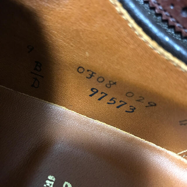 Alden(オールデン)の美品 オールデン  27.5cm 表記9 ウイングチップレザーシューズ メンズの靴/シューズ(ドレス/ビジネス)の商品写真