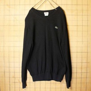 ラコステ(LACOSTE)のfin31様専用 セーター Vネック ブラックM aw21(ニット/セーター)