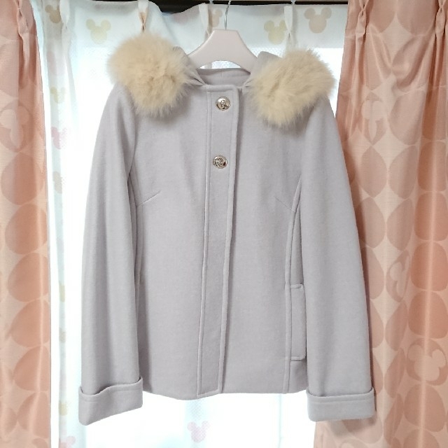 Rew de Rewダッフルコート フォックスファー Lサイズ