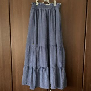 マジェスティックレゴン(MAJESTIC LEGON)のMAJESTIC LEGON　くすみブルー　スカート(ロングスカート)