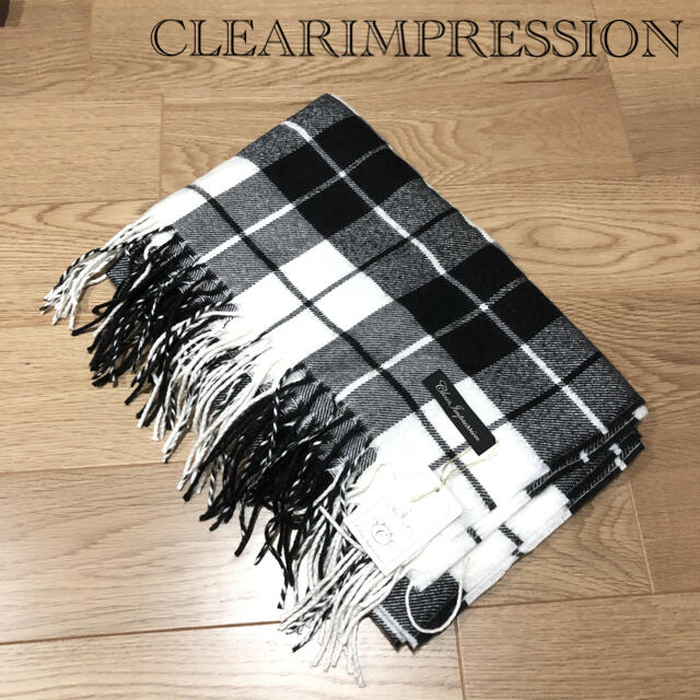 CLEAR IMPRESSION(クリアインプレッション)の新品　クリアインプレッション　レディース　ストール　ショール　マフラー　チェック レディースのファッション小物(マフラー/ショール)の商品写真