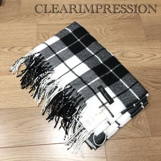 クリアインプレッション(CLEAR IMPRESSION)の新品　クリアインプレッション　レディース　ストール　ショール　マフラー　チェック(マフラー/ショール)