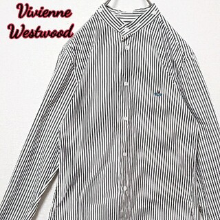 ヴィヴィアンウエストウッド(Vivienne Westwood)のVivienneWestwood MAN ワンポイント 刺繍 ロゴ 長袖 シャツ(シャツ)