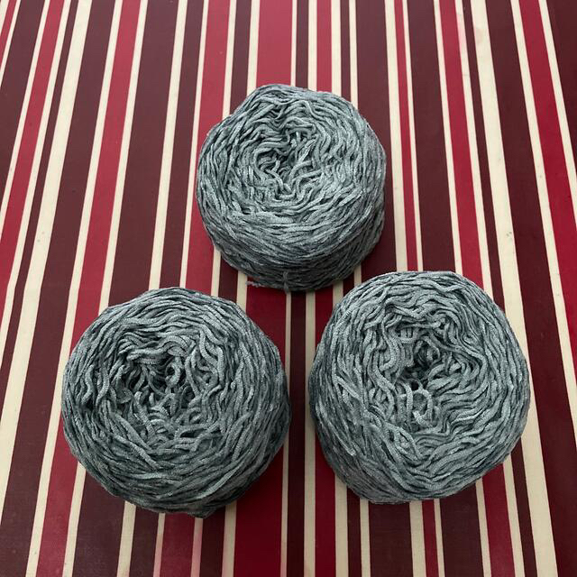 モール　毛糸　ブルーグリーン系 ハンドメイドの素材/材料(生地/糸)の商品写真