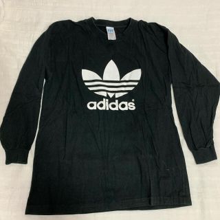 アディダス(adidas)のadidas ロンT ブラック 両面プリント(Tシャツ/カットソー(半袖/袖なし))