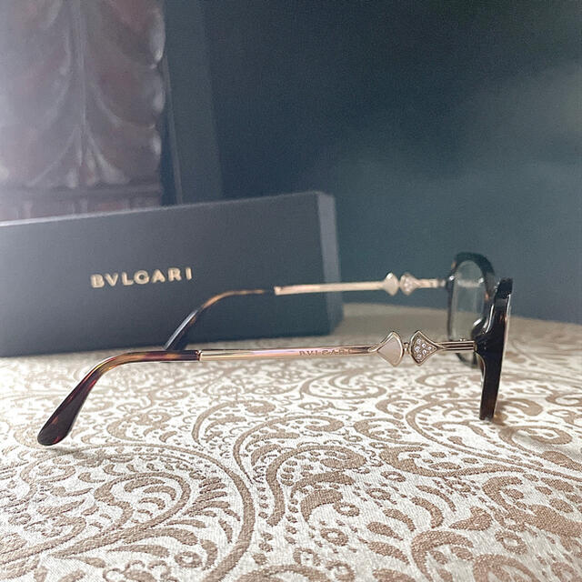 BVLGARI ビジュー ベッコウ ブラウン ゴールドの通販 by ꒳ᵒ꒳ᵎᵎᵎLᵒᵛᵉᵧₒᵤ|ブルガリならラクマ - BVLGARI ブルガリ 眼鏡 メガネ 超激安低価