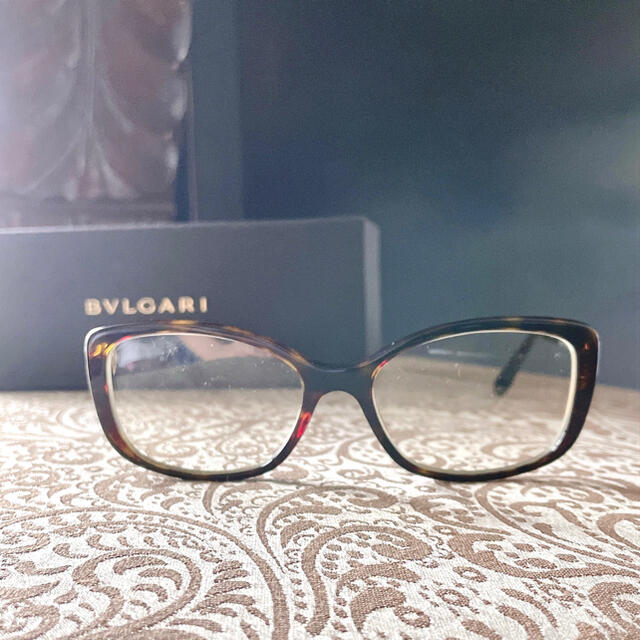 BVLGARI ビジュー ベッコウ ブラウン ゴールドの通販 by ꒳ᵒ꒳ᵎᵎᵎLᵒᵛᵉᵧₒᵤ|ブルガリならラクマ - BVLGARI ブルガリ 眼鏡 メガネ 超激安低価