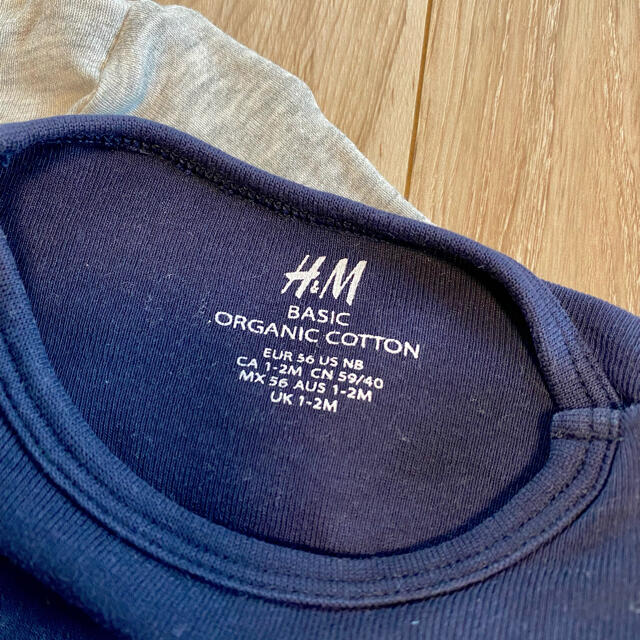 H&M(エイチアンドエム)の長袖ボディースーツ5色セット キッズ/ベビー/マタニティのベビー服(~85cm)(ロンパース)の商品写真