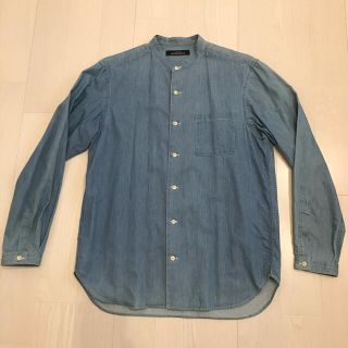 ユナイテッドアローズグリーンレーベルリラクシング(UNITED ARROWS green label relaxing)のグリーンレーベルリラクシング　バンドカラー　デニム　ルーズ　長袖　シャツ(シャツ)