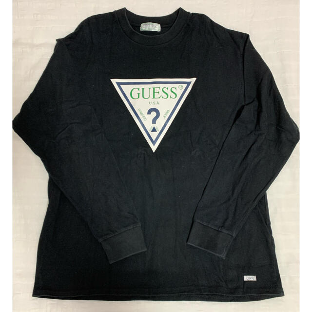 GUESS(ゲス)のGUESS ゲス グリーンラベル ロンT ブラック XL メンズのトップス(Tシャツ/カットソー(七分/長袖))の商品写真