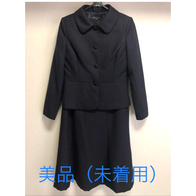 スーツ【美品】お受験スーツ　濃紺　11号　アンサンブル　ワンピース