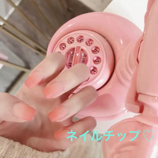 ネイルチップ☆   付け爪  マット  ピンク