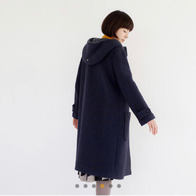 ミナペルホネン nordic moss ダッフルコート navy 38 | www