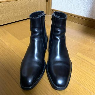 サンローラン(Saint Laurent)のSAINT LAURENT PARIS サイドジップ レザーブーツ　40(ブーツ)