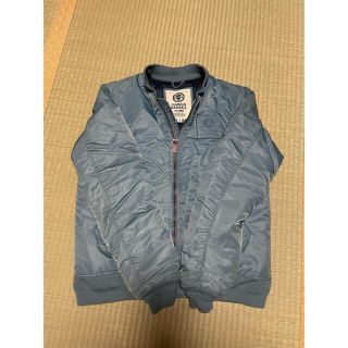 フレッドペリー(FRED PERRY)のフレットペリー　MA1 ジャケット　青(ミリタリージャケット)