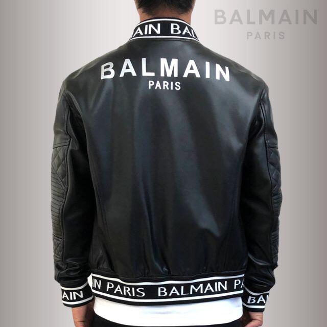 BALMAIN ボンバー ライダース ジャケット メンズ 8030 / 52