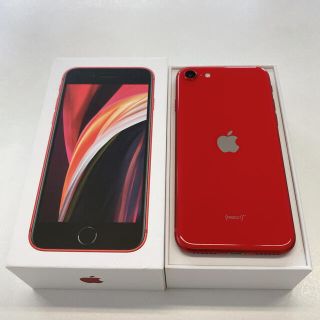 アイフォーン(iPhone)の★SIMフリー　iPhone SE 第2世代　64GB レッド　シムフリー(スマートフォン本体)