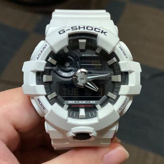 カシオ(CASIO)の[カシオ] 腕時計 ジーショック G-SHOCK GA-700-7AJFホワイト(腕時計(アナログ))