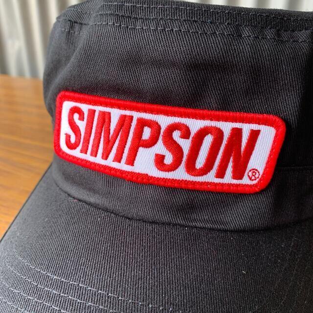 SIMPSON(シンプソン)の新品 送料無料 SIMPSON シンプソン ワークキャップ CAP BLACK 自動車/バイクのバイク(装備/装具)の商品写真