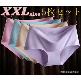 シームレスショーツ XXLサイズ ♡5色5枚set♡(ショーツ)