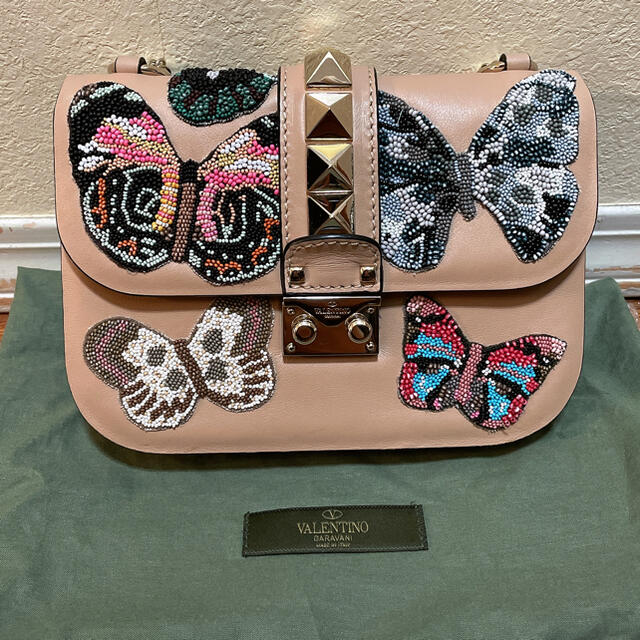 valentino garavani - VALENTINO ビーズ刺繍 ショルダーバッグの valentino garavani - VALENTINO ビーズ刺繍 ショルダーバッグの