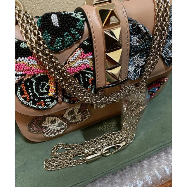 valentino garavani - VALENTINO ビーズ刺繍 ショルダーバッグの valentino garavani - VALENTINO ビーズ刺繍 ショルダーバッグの