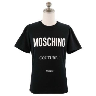 モスキーノ(MOSCHINO)のMOSCHINO 半袖Tシャツ ブラック サイズ46(Tシャツ/カットソー(半袖/袖なし))