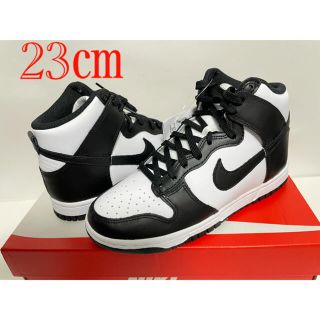 ナイキ(NIKE)の【新品】23㎝　NIKE WMNS DUNK HI ダンク ハイ パンダ(スニーカー)