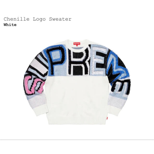 最安値！supreme chenille logo sweater