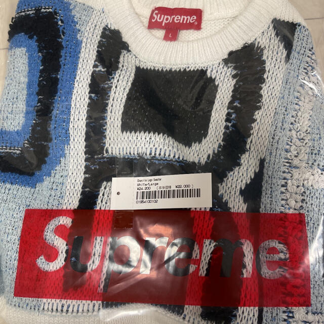 Supreme(シュプリーム)の最安値！supreme chenille logo sweater  メンズのトップス(ニット/セーター)の商品写真