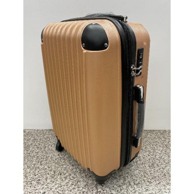 キャリーケース ｓサイズ ゴールド 新品 【拡張機能】 レディースのバッグ(スーツケース/キャリーバッグ)の商品写真