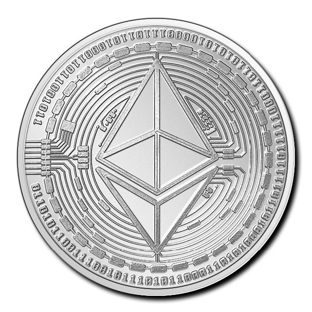 2020 1 oz Chad - Ethereum 銀貨美術品/アンティーク