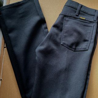 ラングラー(Wrangler)の80s wrangler ラングラー　スタプレ　黒　ビンテージ(スラックス)