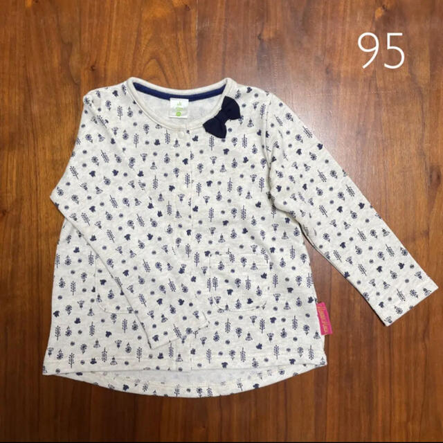 Disney(ディズニー)のDisney ミニーシルエットカーディガン 95 キッズ/ベビー/マタニティのキッズ服女の子用(90cm~)(カーディガン)の商品写真