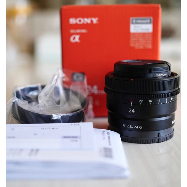 SONY FE 24mm F2.8 G SEL24F28G フィルター付