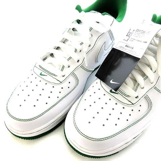 ナイキ NIKE CV1724 エアフォース1 ロー 27cm 白 グリーン緑