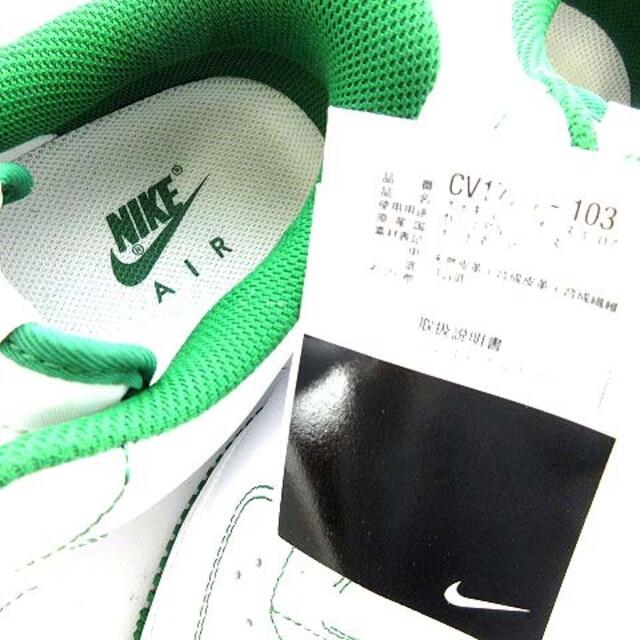 ナイキ NIKE CV1724 エアフォース1 ロー 27cm 白 グリーン緑