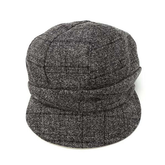 45R(フォーティファイブアール)の新品未使用‼️グレンチェックキャスケット帽 グレー ベレー帽 希少 格安‼️ レディースの帽子(キャスケット)の商品写真