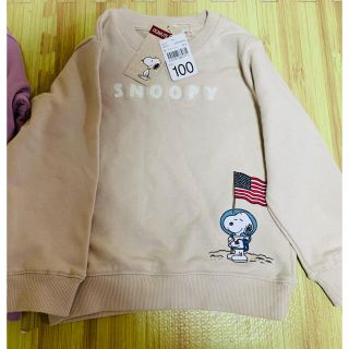 スヌーピー(SNOOPY)の＊新品タグ付き＊スヌーピー　トレーナー　100 キッズ(Tシャツ/カットソー)