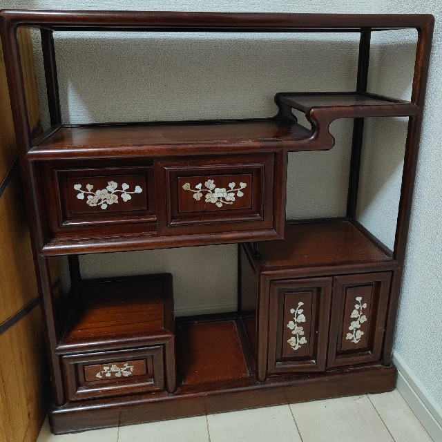 唐木紫檀黄花梨 飾棚 その3 - 美術品/アンティーク 唐木紫檀黄花梨 飾棚 その3 - 美術品/アンティーク