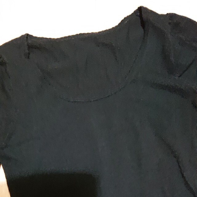 USED／五分袖 黒ニット レディースのトップス(ニット/セーター)の商品写真