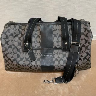 コーチ(COACH)の未使用品 COACH コーチ ロゴ メンズ ボストンバッグ 旅行鞄 大容量(ボストンバッグ)