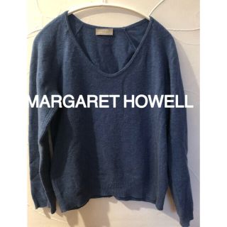 マーガレットハウエル(MARGARET HOWELL)のマーガレットハウエル　Uネックセーター(ニット/セーター)