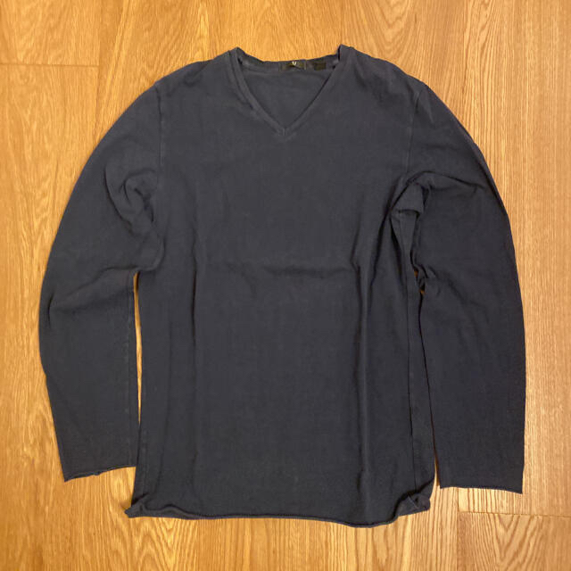 UNIQLO(ユニクロ)のUNIQLO +J ストレッチ長袖Tシャツ　ネイビー メンズのトップス(Tシャツ/カットソー(七分/長袖))の商品写真