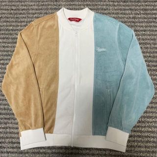 2018ss Supreme Velour Zip Up Jacket