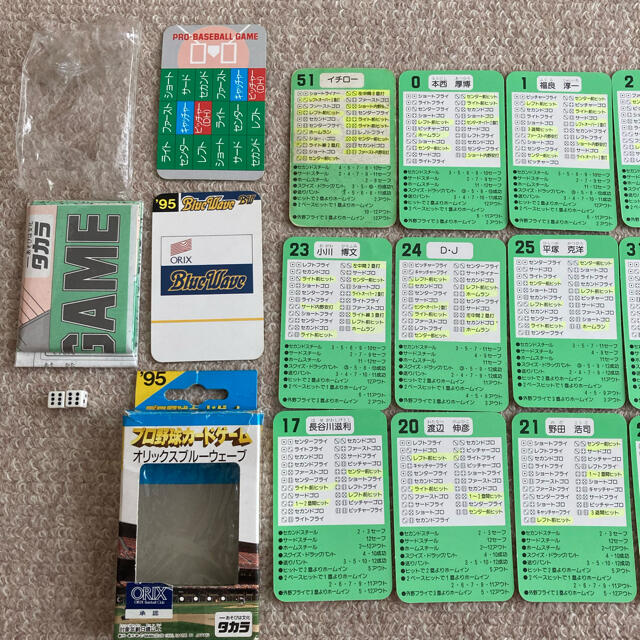 タカラ プロ野球 選手カード 95年 オリックスブルーウェーブ タカラ プロ野球 選手カード 95年 オリックスブルーウェーブ
